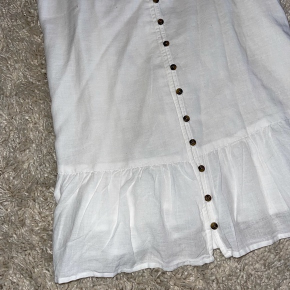 American Eagle White Button Up Mini Dress - Picture 2 of 5